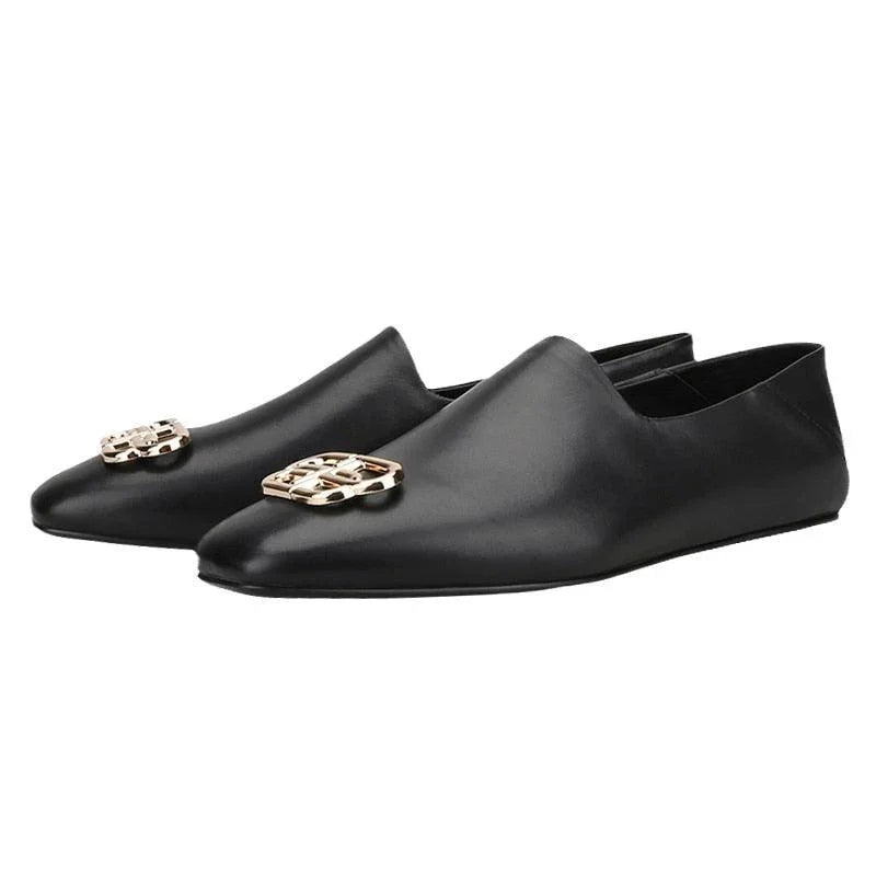 Mules Leather Men Loafers - Men Shoes -Guocali