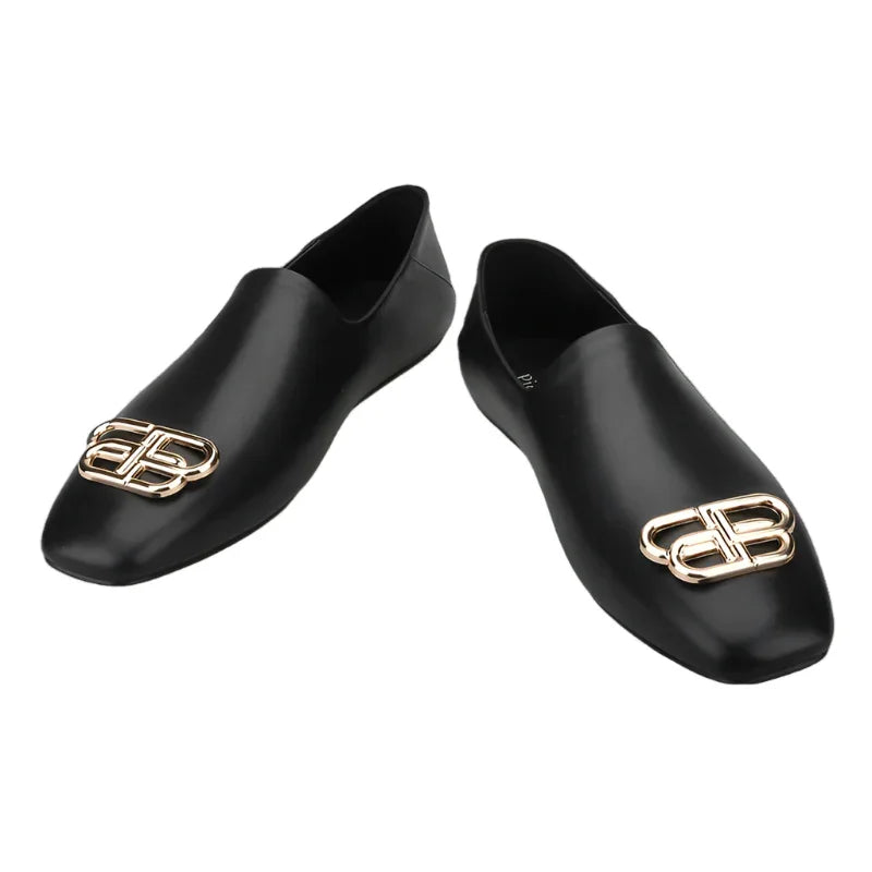Mules Leather Men Loafers - Men Shoes -Guocali