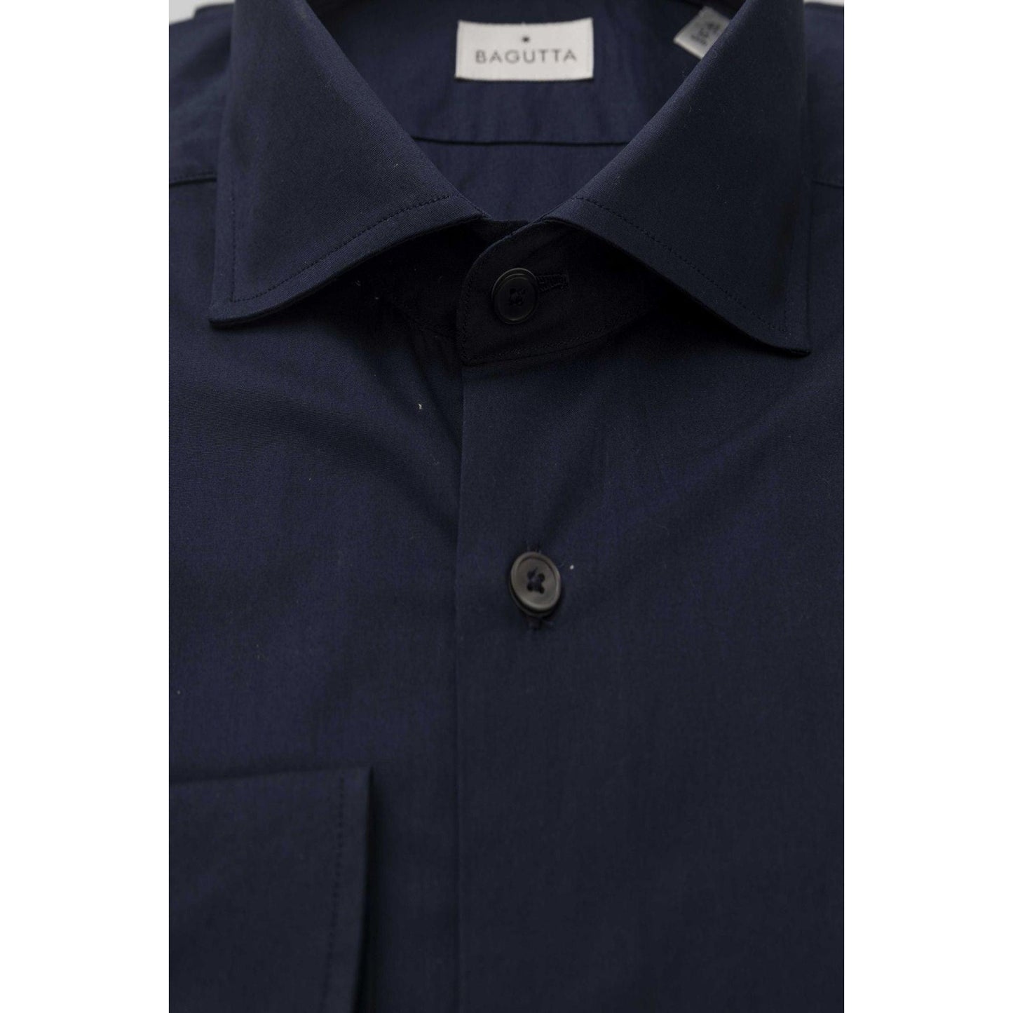 Navy Blue Men Dress Shirts - Bagutta Shirts - Dress Shirt - Guocali