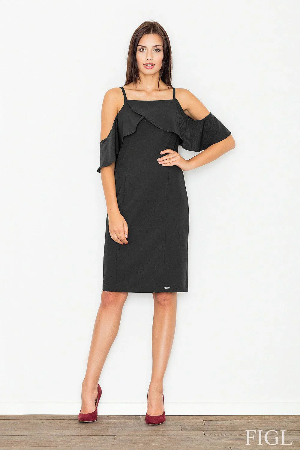 Off Shoulder Knit Dress Chic Casual Party Style-Day Dress-GUOCALI