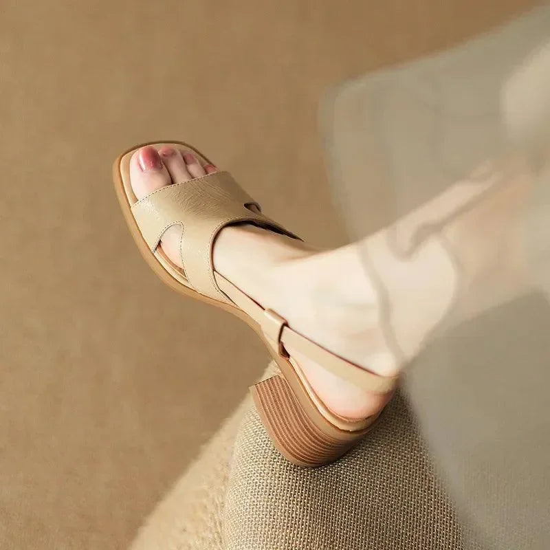 Open-Toe Buckle Strap Sandals for Women -Guocali