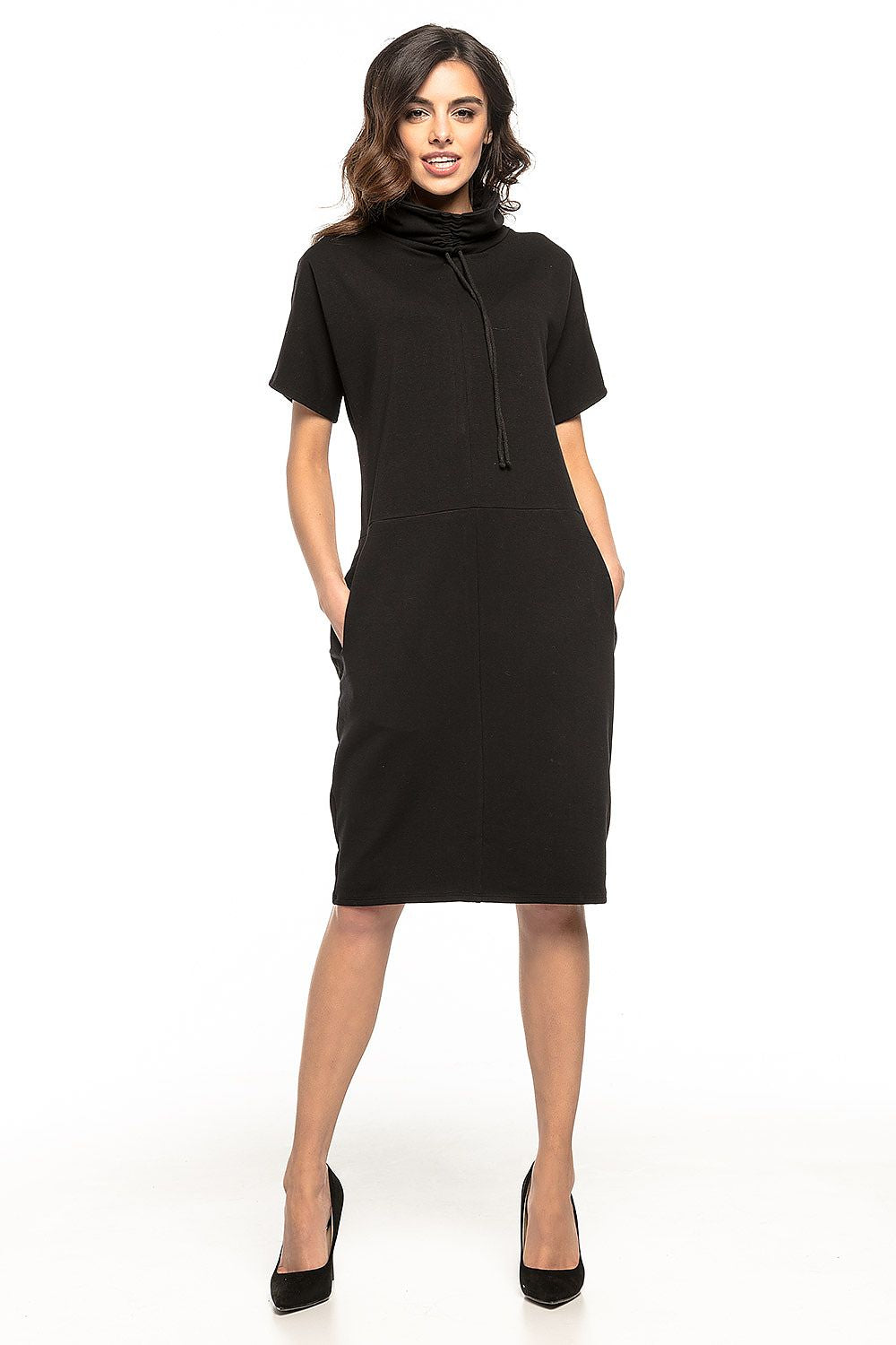 Oversized Turtleneck Day Dress Casual Style-Day Dress-GUOCALI