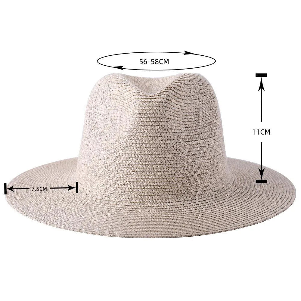 Panama Hat - Wide Brim Sun Hat -Guocali