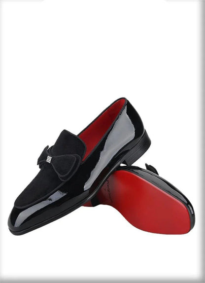 Patent Leather Velvet Men Loafers - Men Shoes -Guocali