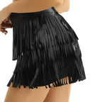 Pencil Skirt Women Leather Fringe Tassel - Mini Women Skirt