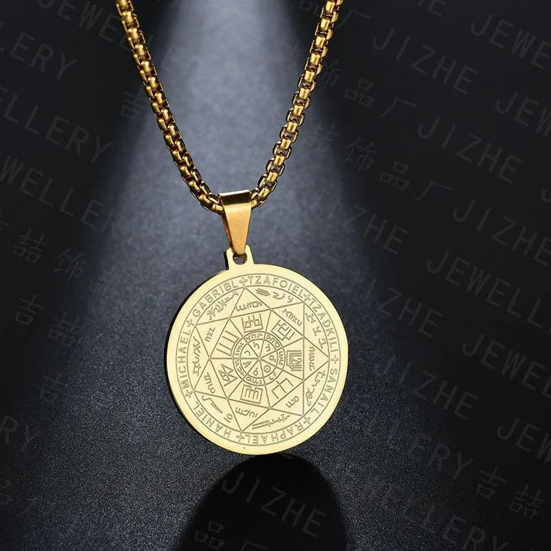 Pentagram Pendant Necklace - Archangels -Guocali