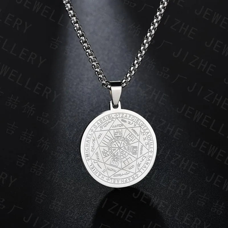 Pentagram Pendant Necklace - Archangels -Guocali