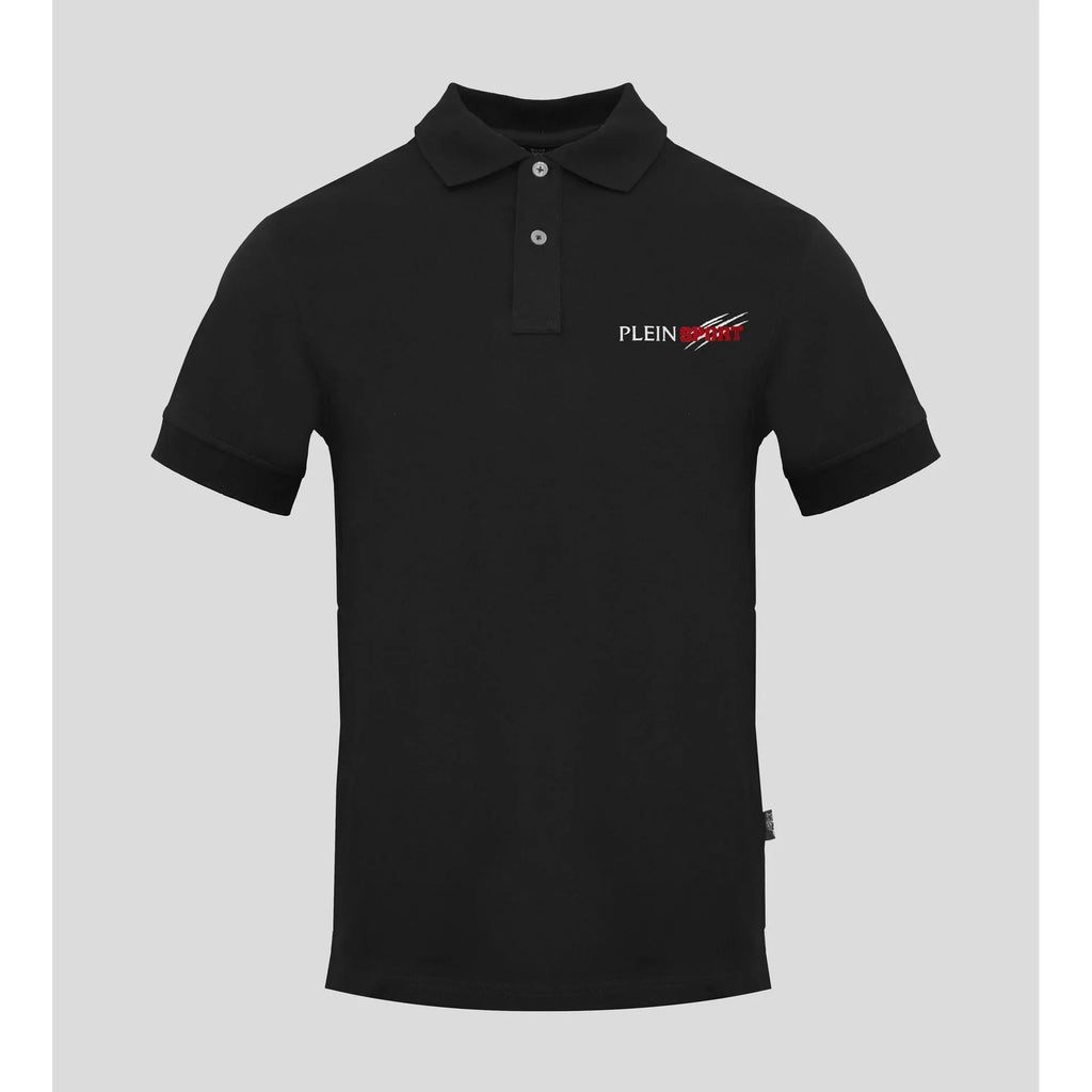Plein Sport Men Short Sleeves Polo Shirt – Stretchable - Black -Guocali