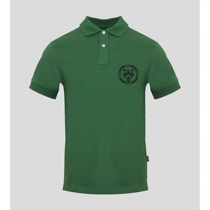 Plein Sport Men Short Sleeves Polo Shirt – Stretchable - Green -Guocali