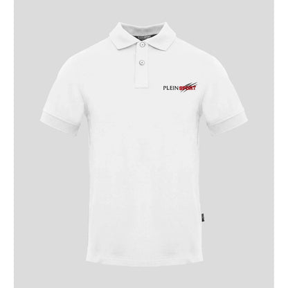 Plein Sport Men Short Sleeves Polo Shirt – Stretchable - White -Guocali