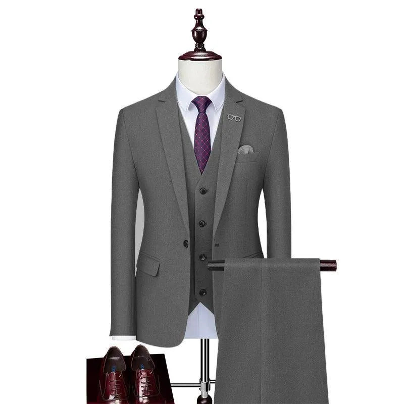 Winter-Ready Woolen 3-Piece Suit for Men -Guocali