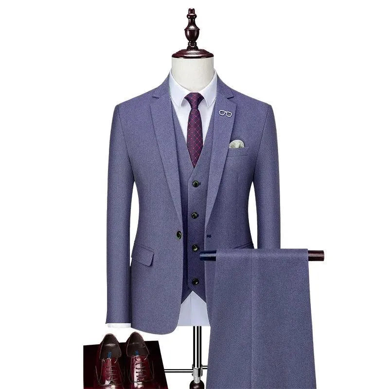 Winter-Ready Woolen 3-Piece Suit for Men -Guocali