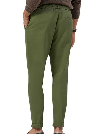 Professional Men Trousers – Mid Rise Drawstring -Guocali
