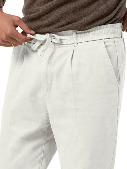 Professional Men Trousers – Mid Rise Drawstring -Guocali