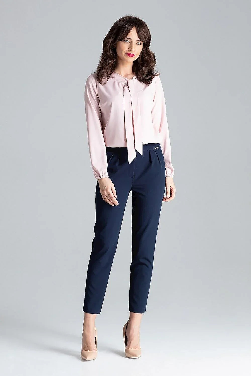 Professional Women Trousers – Mid Rise Pleated Front -Guocali
