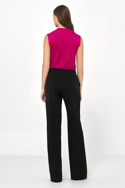 Professional Women Wide-Leg Pants – High-Rise Comfort -Guocali
