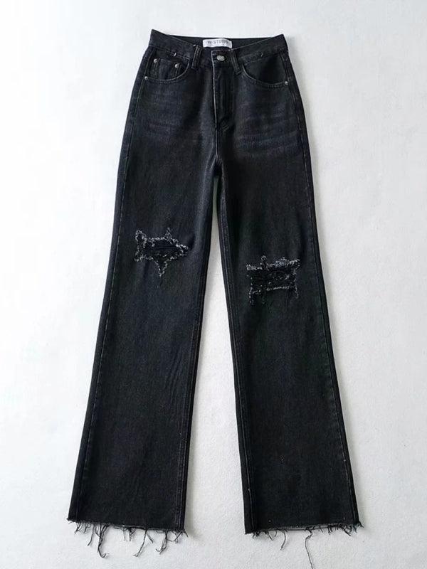 Edgy Women Jeans – High Raw Hem
