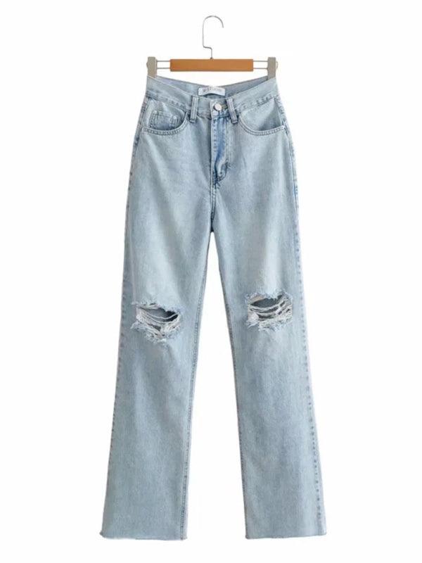 Edgy Women Jeans – High Raw Hem