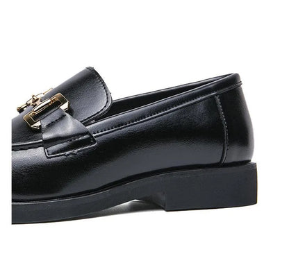 Round Toe Formal Men Loafers - Men Shoes -Guocali