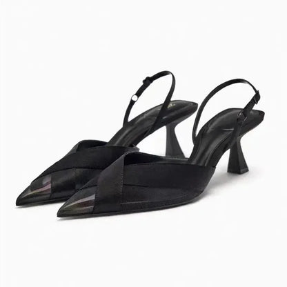 Sandals Women Sandals Pointed Toe Slingback -Guocali
