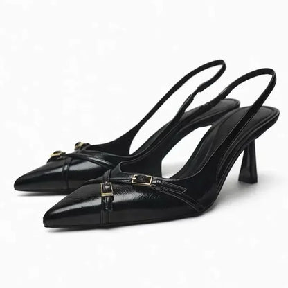 Sandals Women Sandals Summer Heels Pointed Toe -Guocali