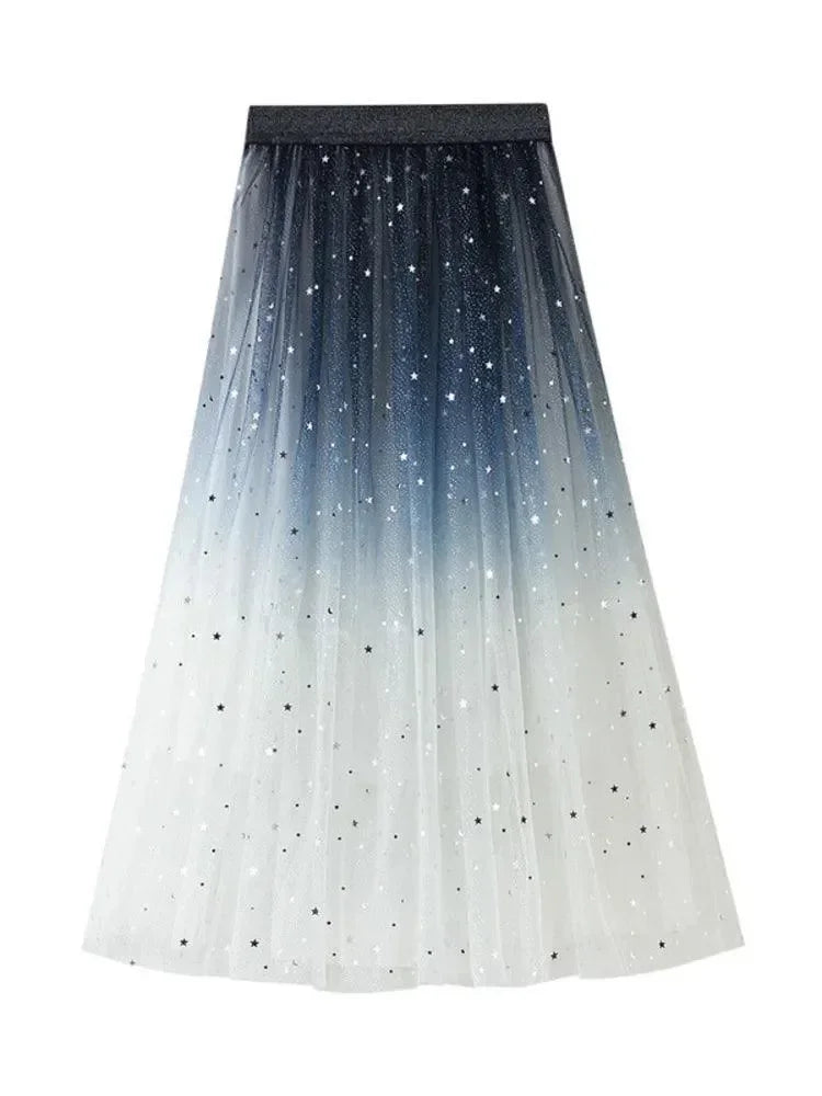 Sequin Skirt Gradient Guocali -Guocali