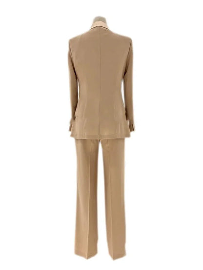 Silk Satin Wedding Pantsuit - Women Trouser Suits - Trouser Suit -Guocali