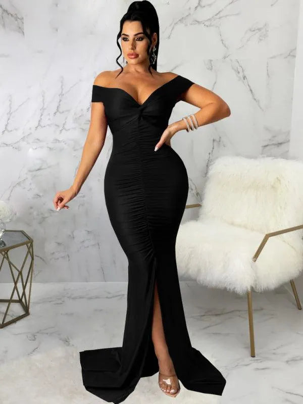 Skinny Bodycon Evening Dress -Guocali