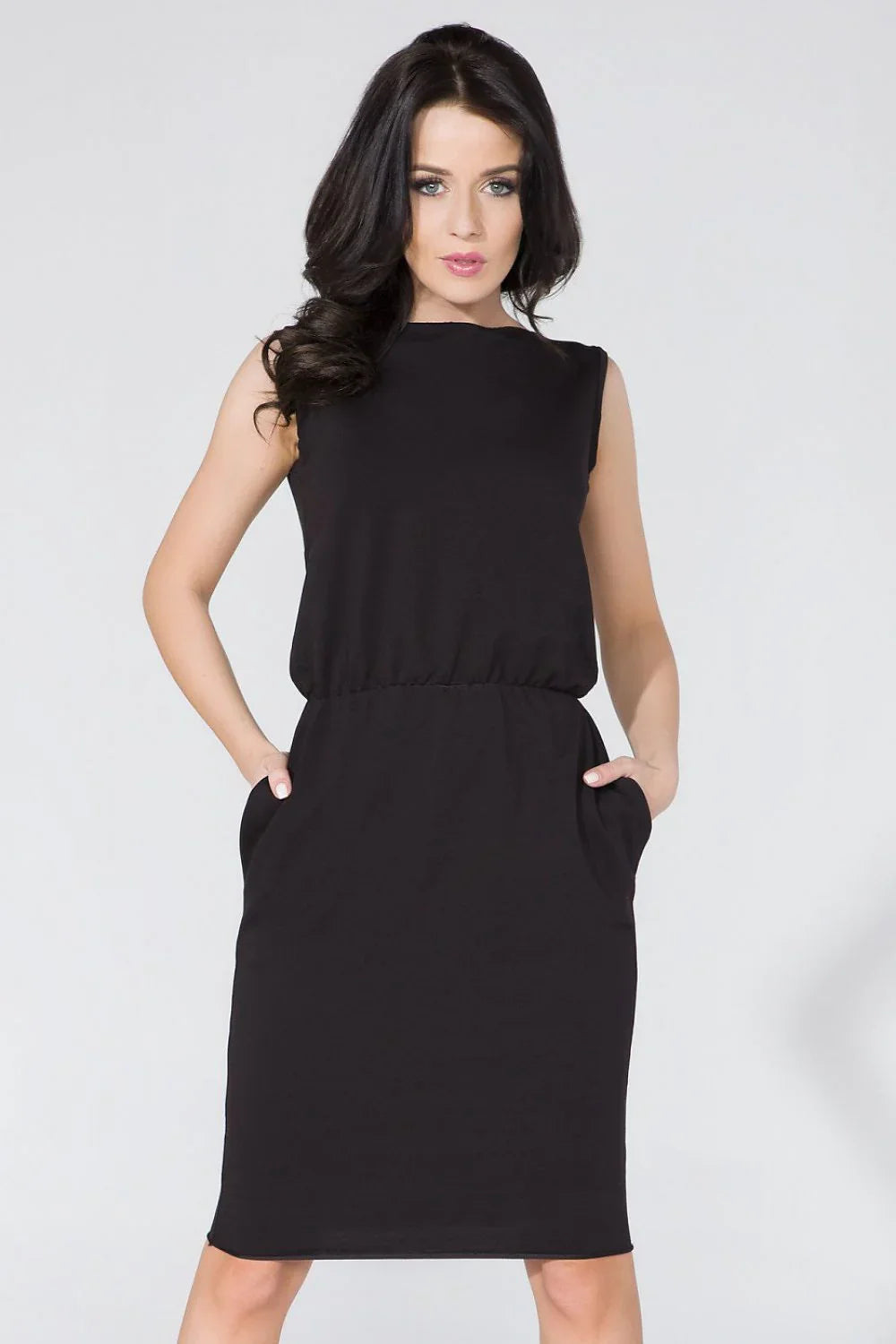 Sleeveless Knit Dress Casual Lightweight Everyday Fit-Day Dress-GUOCALI