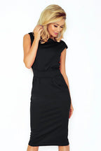 Sleeveless Midi Cocktail Dress Elegant Style-Day Dress-GUOCALI