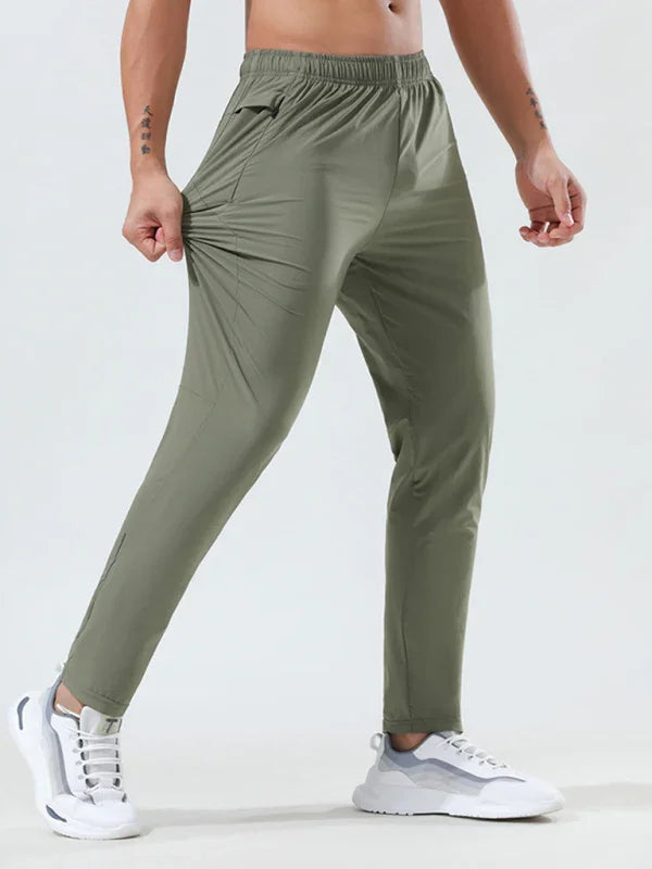 Sporty Men's Joggers – Mid Rise Quick Drying -Guocali