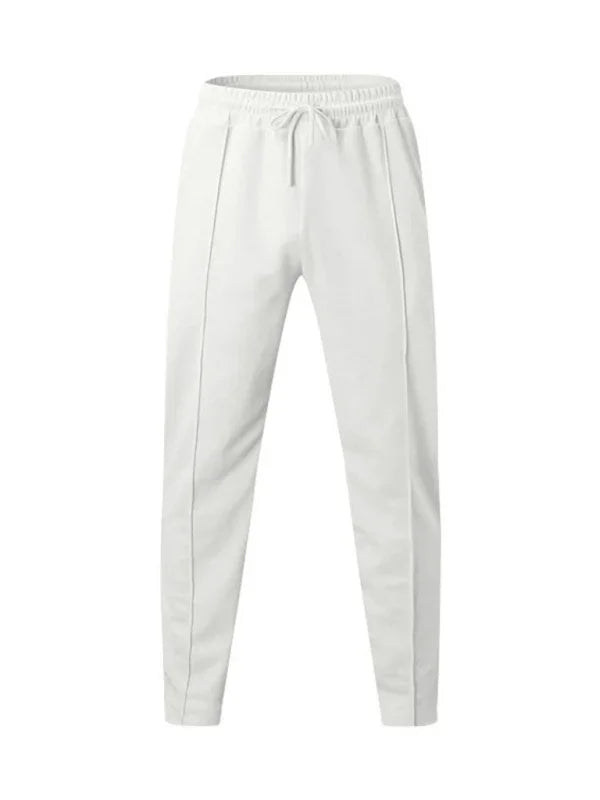 Sporty Men Trousers – Mid Rise Elastic Waist -Guocali