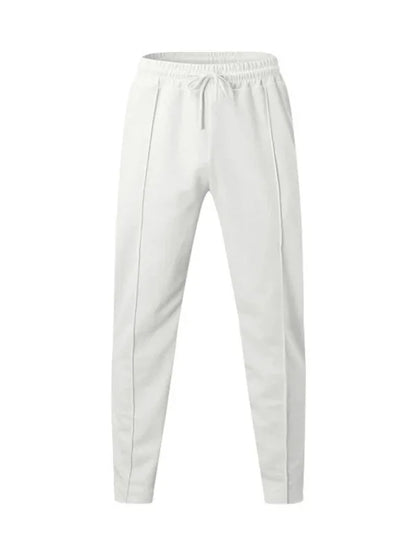 Sporty Men Trousers – Mid Rise Elastic Waist -Guocali