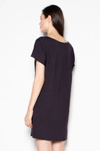 Striped Short Sleeve Dress Lightweight Summer Casual Fit-Day Dress-GUOCALI