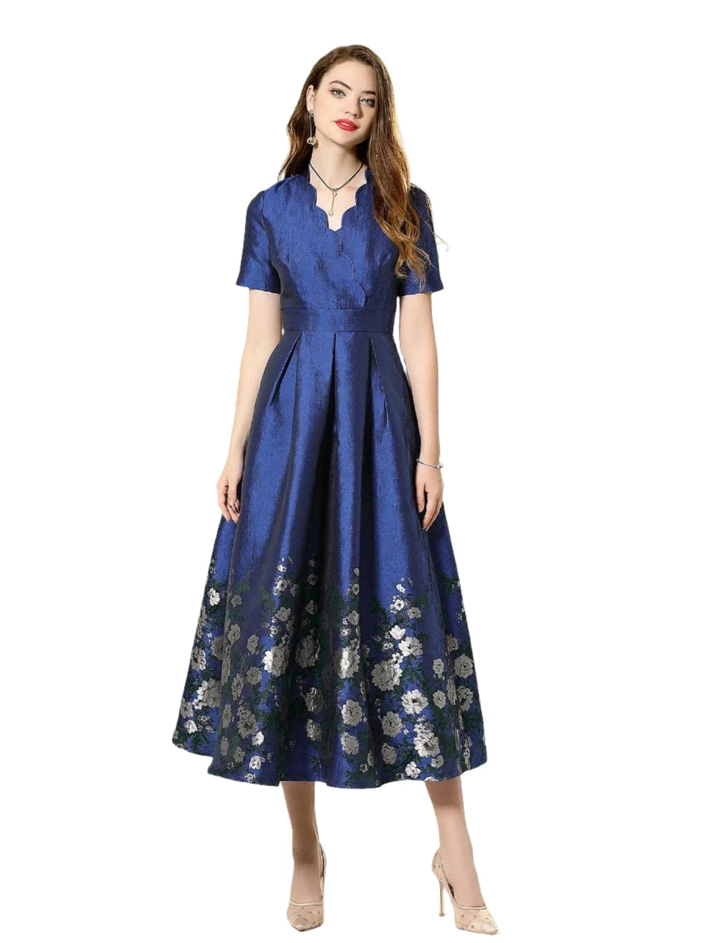 Summer Jacquard Luxury Maxi Dress -Guocali