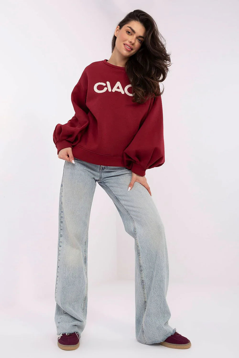 Women's Sweatshirt - Crew-neck With Regular Fit