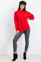 Women's Sweatshirt - Mock-Neck With Regular Fit
