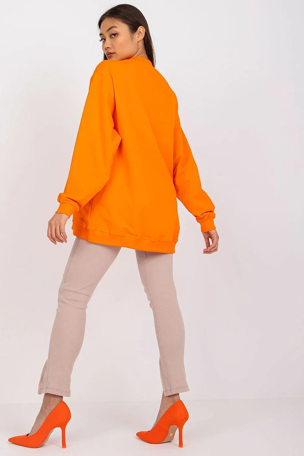 Women's Sweatshirt - Mock-Neck With Regular Fit