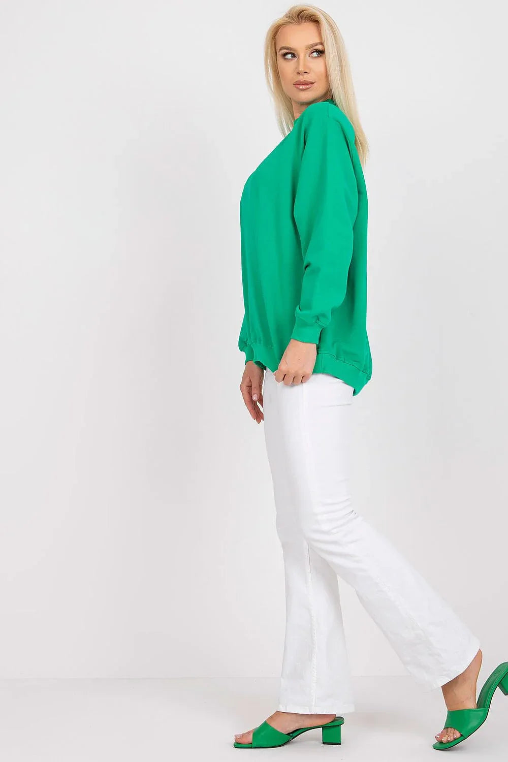 Women's Sweatshirt - Mock-Neck With Regular Fit