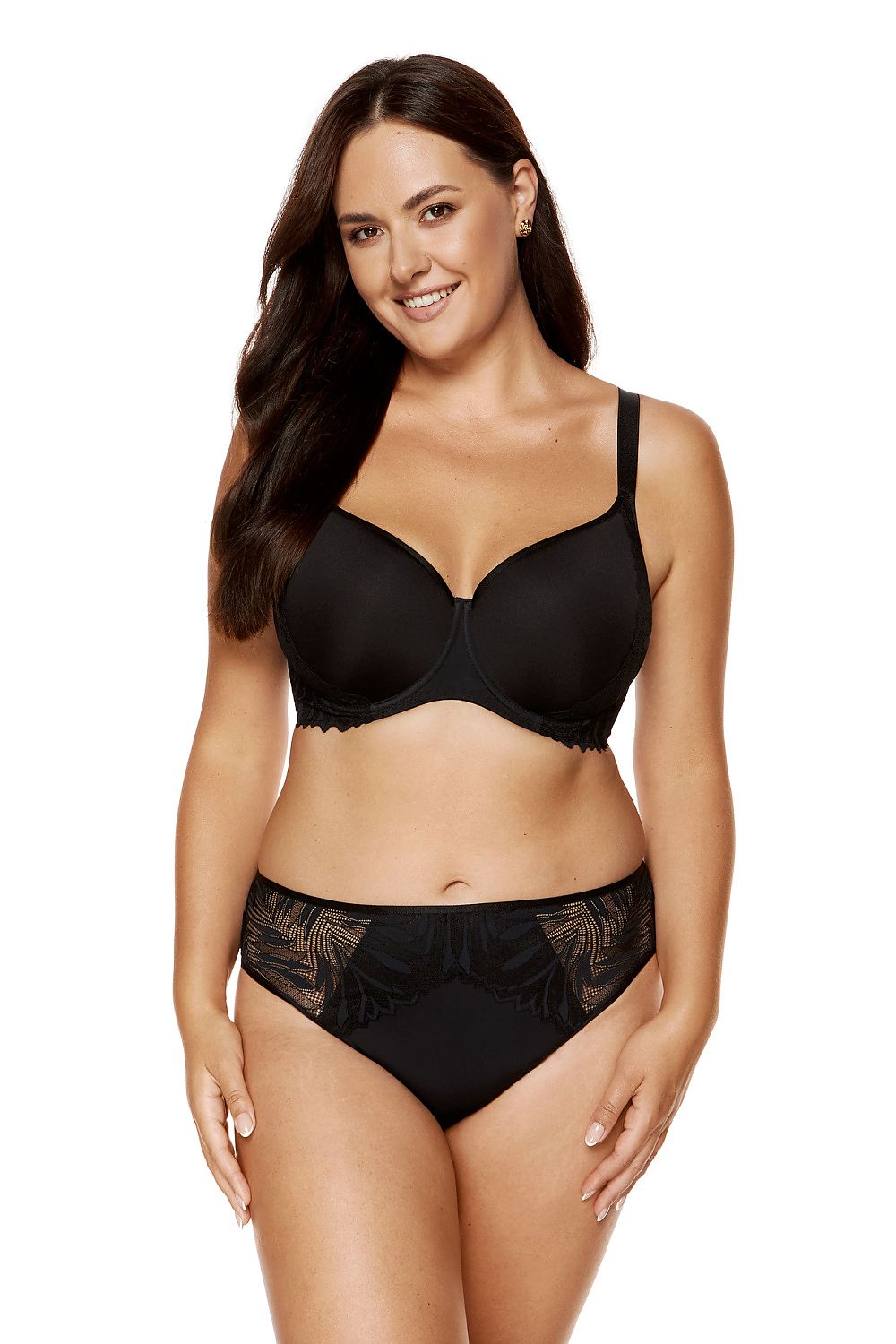 T Shirt Bra Black Seamless Lace - Guocali