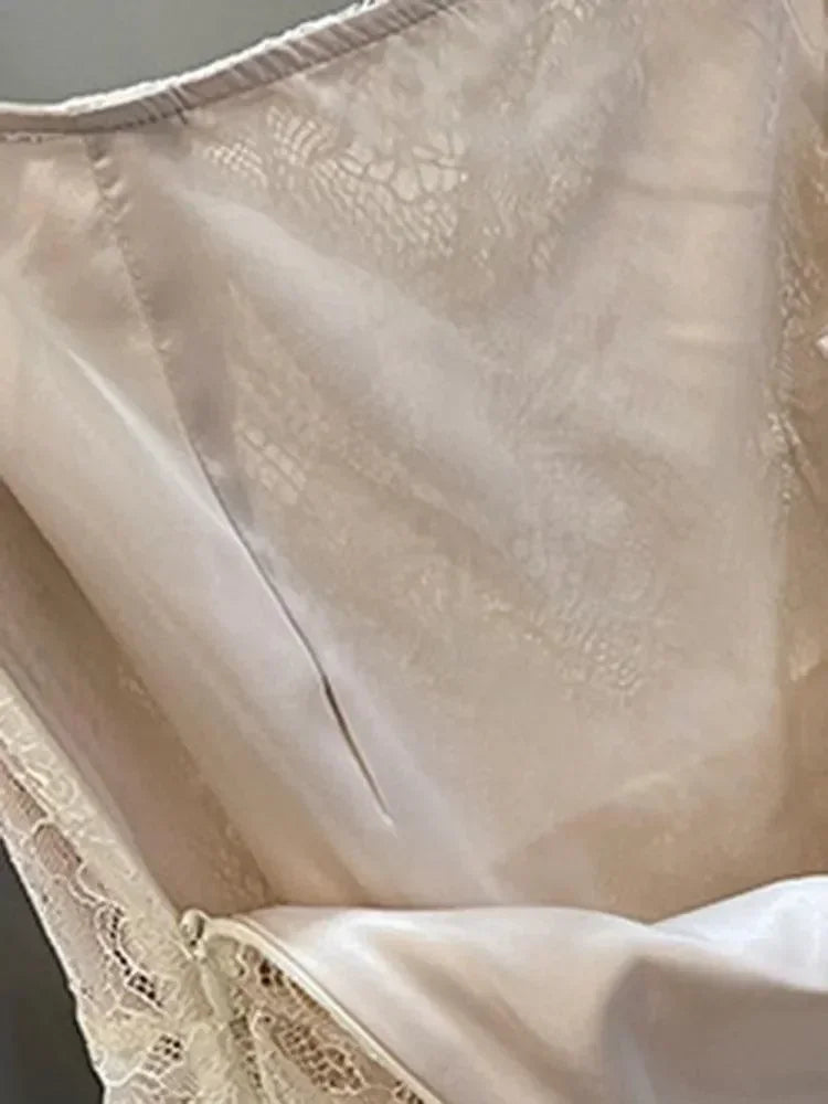 Tiered Skirt Women Lace Patchwork - A-Line Midi Women Skirt