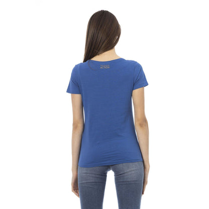 Trussardi Action Women T-Shirts - Blue Brand T-shirts - T-Shirt - Guocali