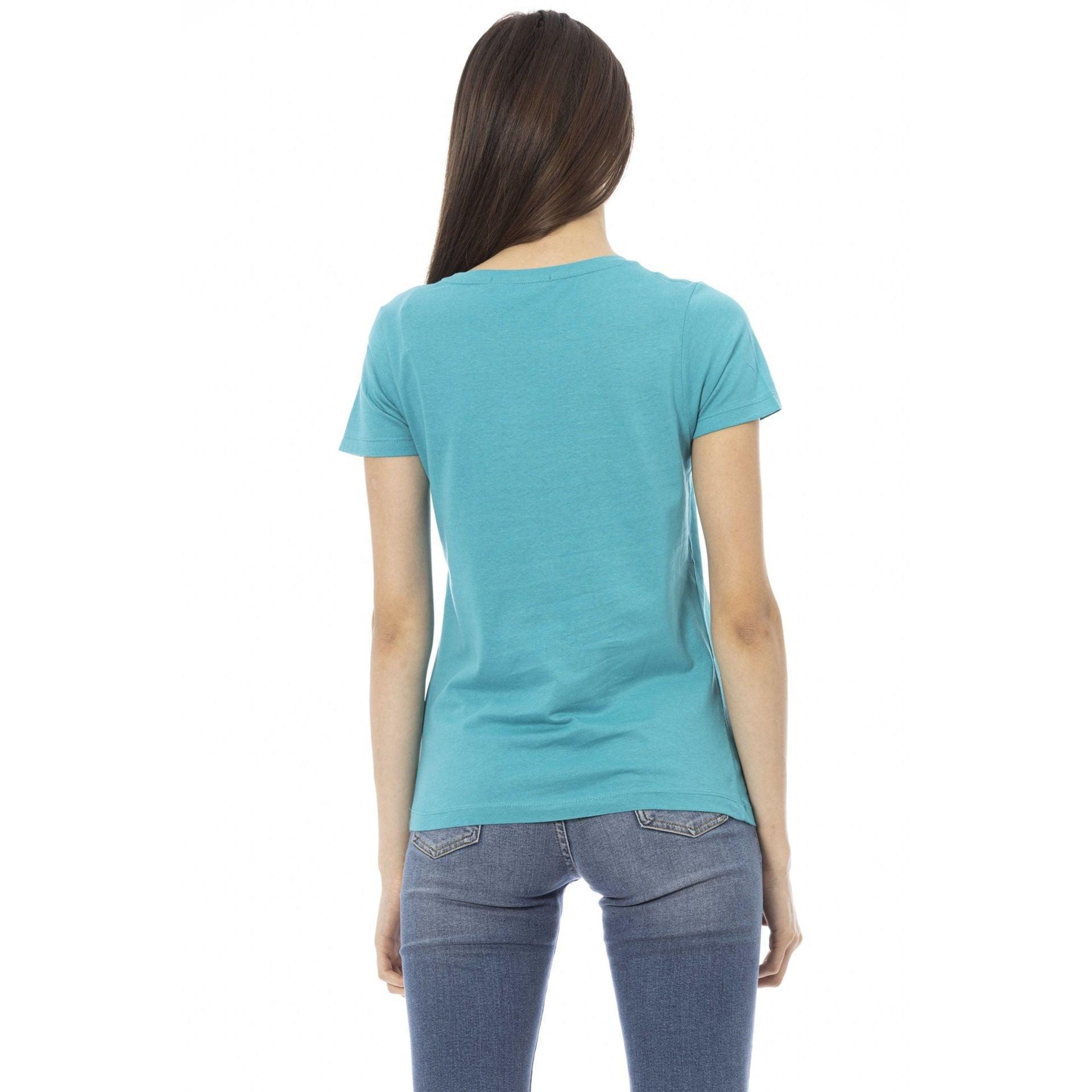 Trussardi Action Women T-Shirts - Blue Brand T-shirts - T-Shirt - Guocali
