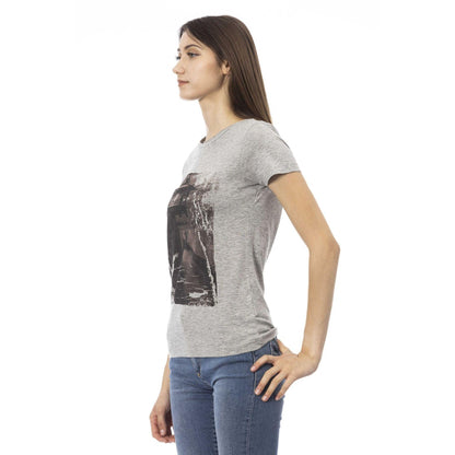 Trussardi Action Women T-Shirts - Grey Brand T-shirts - T-Shirt - Guocali