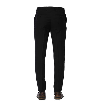 Professional Men Trousers – Mid-Rise Wrinkle-Resistant