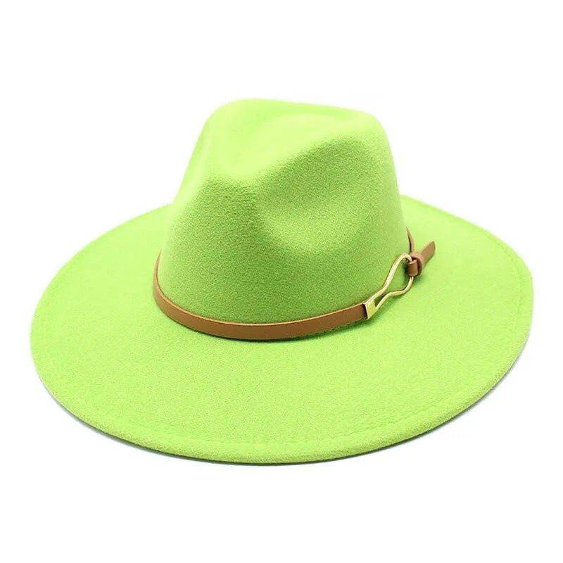 UNISEX Fedora Hat - Felted Jazz Hat -Guocali