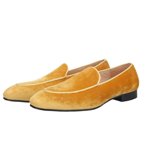 Velvet Slip-On Men Loafers - Men Shoes -Guocali