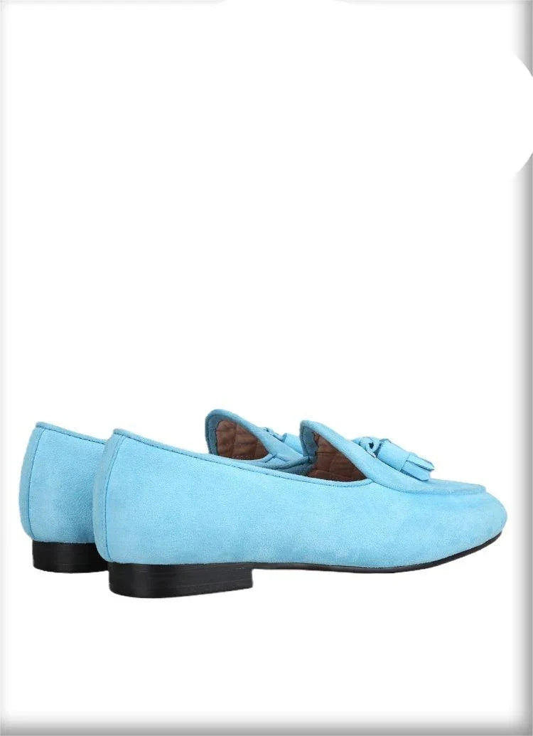 Velvet Tassel Casual Men Loafers - Men Shoes -Guocali