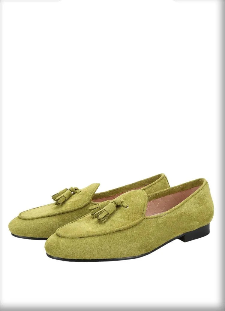 Velvet Tassel Casual Men Loafers - Men Shoes -Guocali