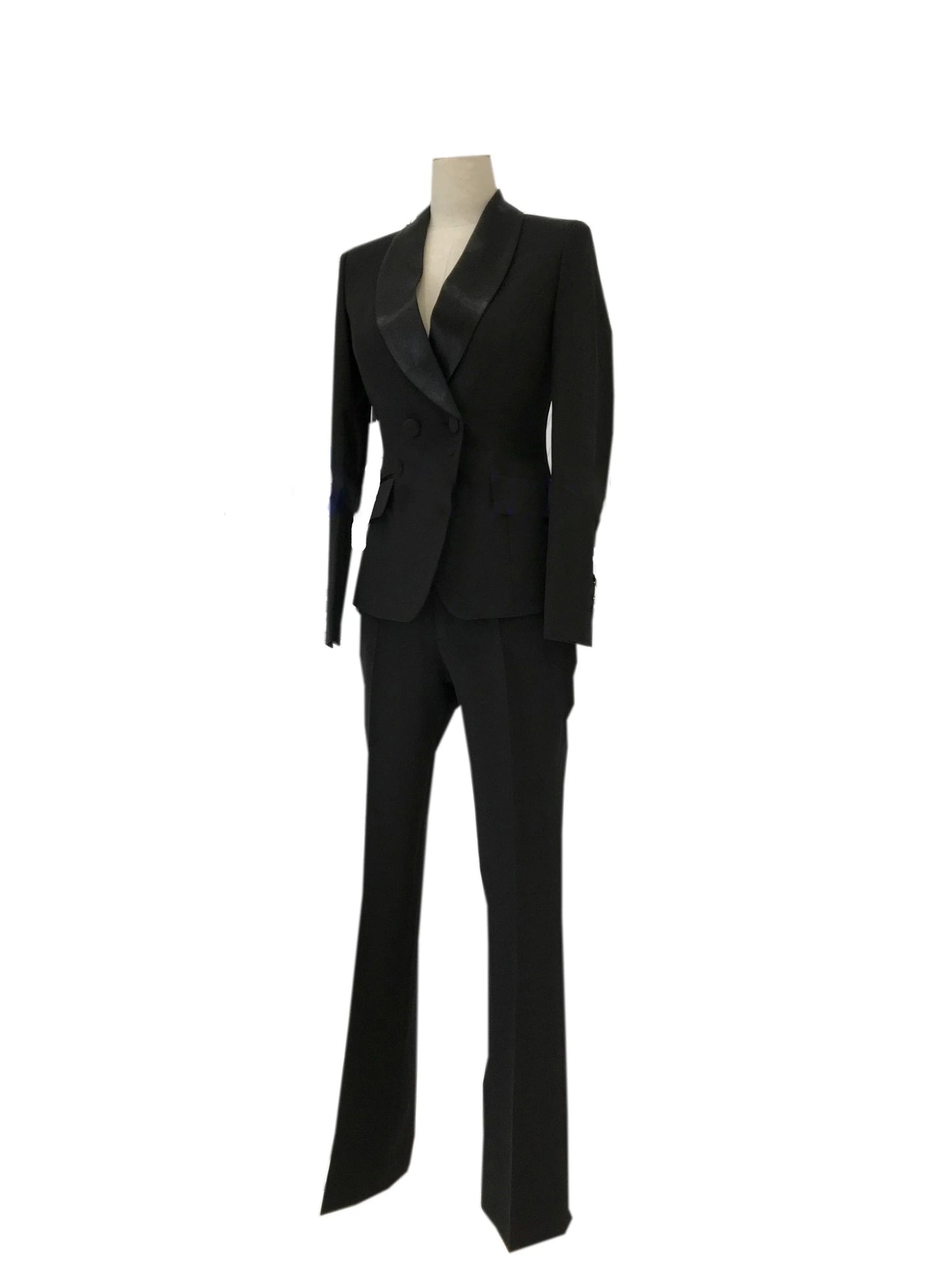 Wedding Tuxedo Pantsuit - Women Trouser Suits - Trouser Suit -Guocali